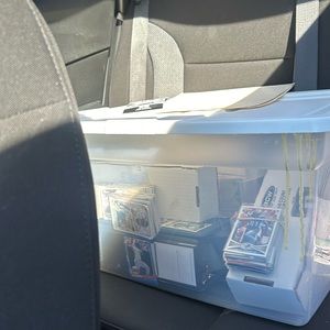 Box of football cards